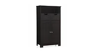 Wooden Bathroom Side Cabinet with 2 Drawers and Doors for Extra Storage