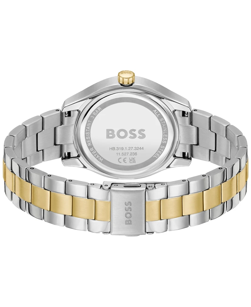 Hugo Boss Women's Lida Quartz Multifunction Two Tone Stainless Steel Watch 38mm