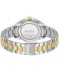 Hugo Boss Women's Lida Quartz Multifunction Two Tone Stainless Steel Watch 38mm