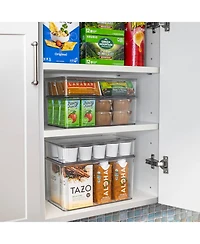 Sorbus Storage Bins For Pantry & Fridge With Hinged Lids (3 Piece Variety)