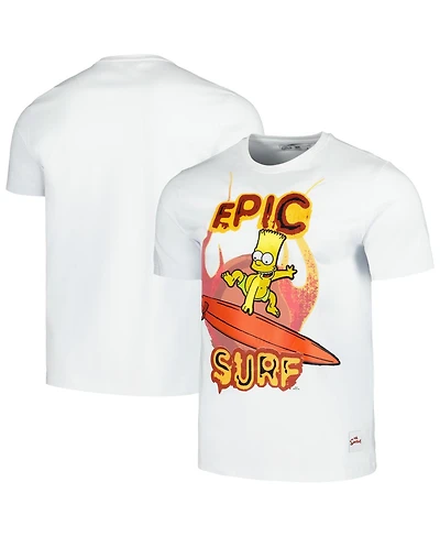 Men's and Women's Freeze Max White The Simpsons T-shirt