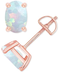 Lab-Grown Opal Screw Back Closure Stud Earrings (5/8 ct. t.w.)