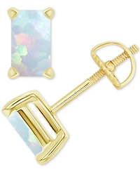 Lab-Grown Opal Cushion Screw Back Stud Earrings (3/8 ct. t.w.)