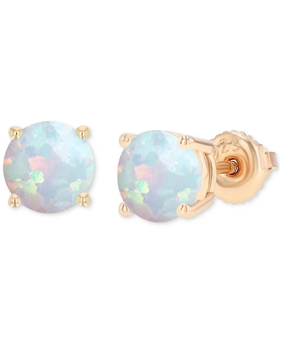 Lab-Grown Opal Round Screw Back Stud Earrings (5/8 ct. t.w.)