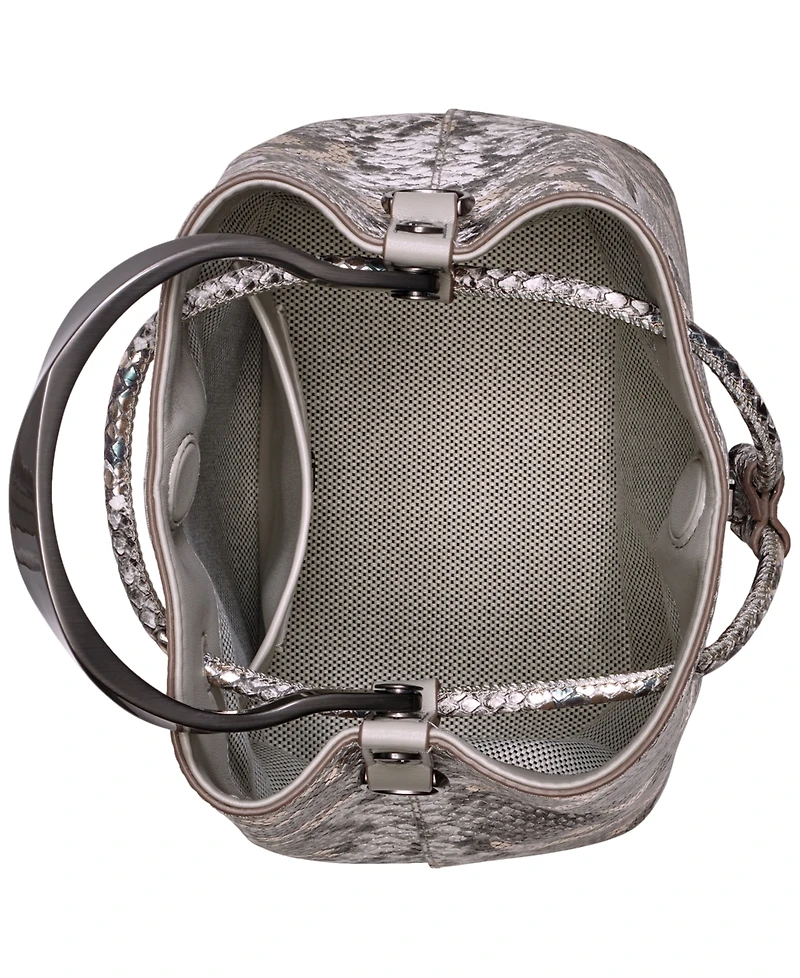 Donna Karan New York Lawrence Python Top Handle Bucket