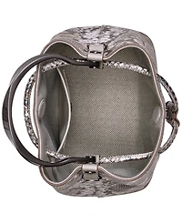 Donna Karan New York Lawrence Python Top Handle Bucket