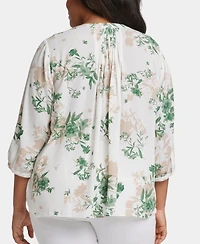 Nydj Plus Pintuck Blouse