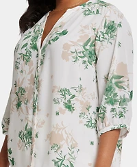 Nydj Plus Pintuck Blouse