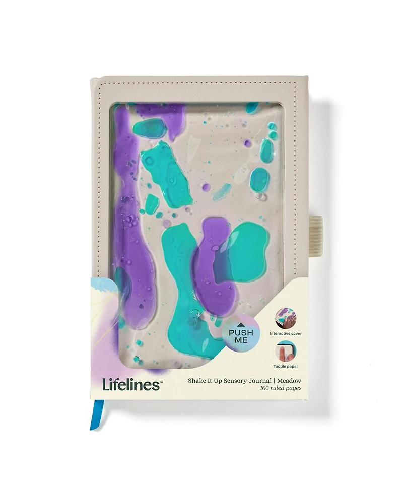 Lifelines "Shake It Up" Sensory Journal with Tactile Cover Embossed Paper - Meadow