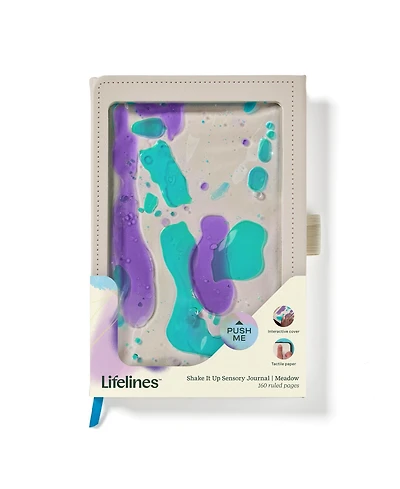 Lifelines "Shake It Up" Sensory Journal with Tactile Cover Embossed Paper - Meadow
