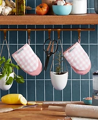 KitchenAid Gingham Mini Oven Mitt 2-Pack Set, 5.5" x 8"