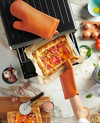 KitchenAid Ribbed Soft Silicone Oven Mitt 2-Pack Set, 7.5" x 13"