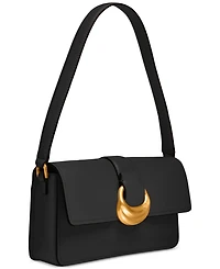Donna Karan New York Valley Stream Leather Buckle Shoulder with Removable Strap
