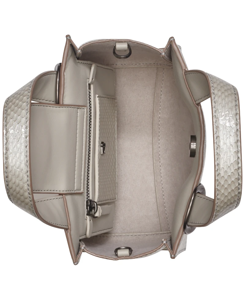 Donna Karan New York Hewlett Leather Top Handle Buckle Crossbody