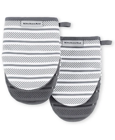 KitchenAid Albany Mini Oven Mitt 2-Pack Set, 5.5" x 8"