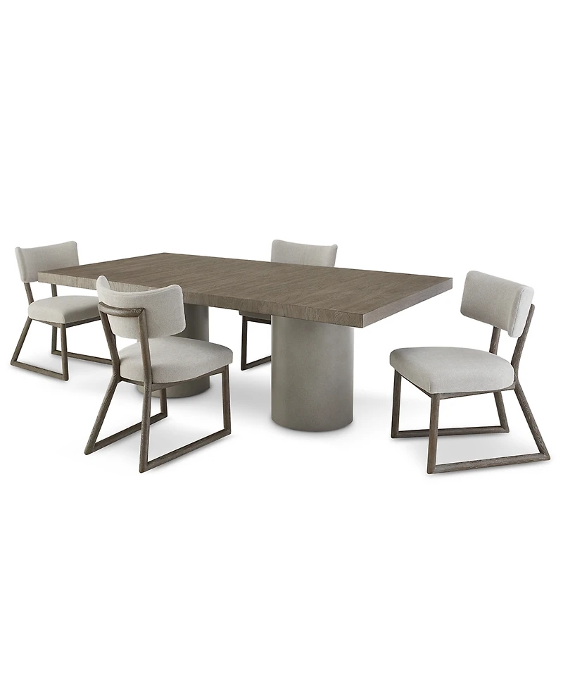 Fantasia 5pc Dining Set (Table + 4 Side Chairs)