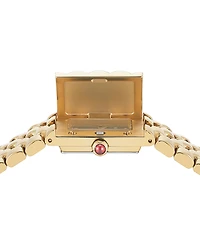 Women's Swiss Gold Ion Stainless Steel Bracelet Watch 19x30mm