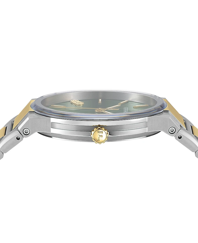 Salvatore Ferragamo Men's Swiss Two-Tone Stainless Steel Bracelet Watch 41mm