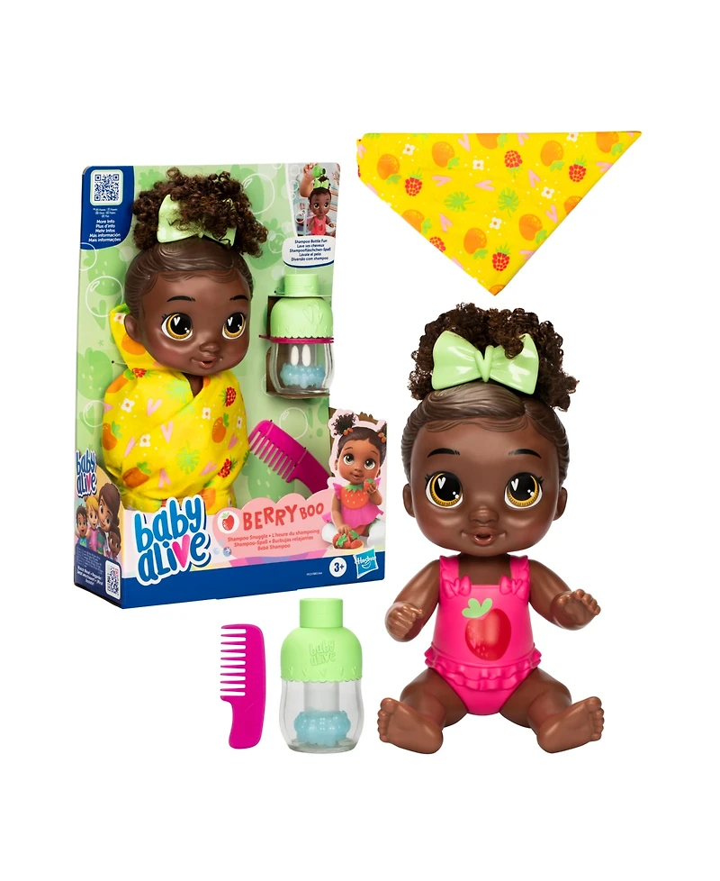 Baby Alive Shampoo Snuggle Berry Boo Doll Playset