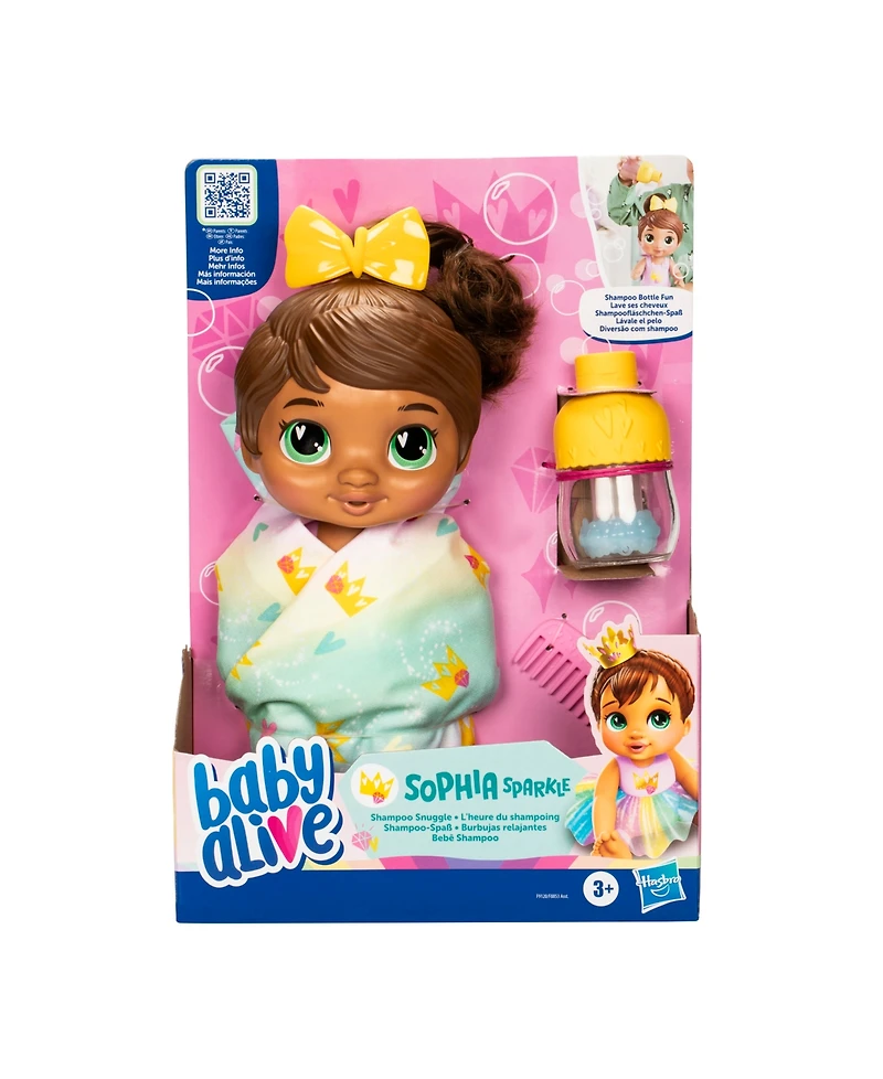 Baby Alive Shampoo Snuggle Sophia Sparkle Doll Playset