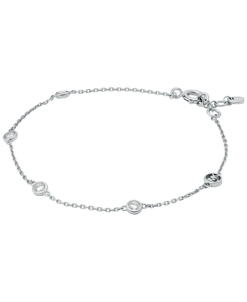 Michael Kors Gold-Tone or Silver-Tone Sterling Silver Station Bracelet