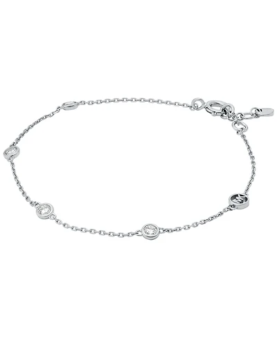 Michael Kors Gold-Tone or Silver-Tone Sterling Silver Station Bracelet