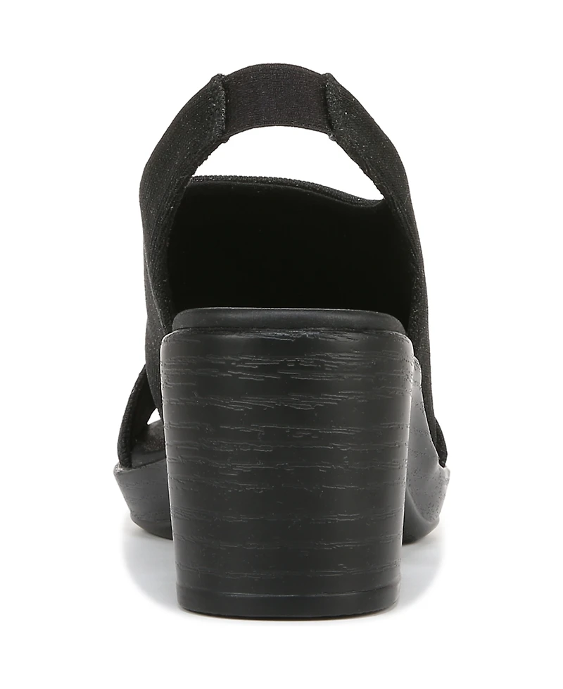 LifeStride Women's Eden Washable Block Heel Strappy Slingback Sandals