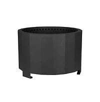 Merrick Lane Aries Portable Steel Smokeless Wood Burning Outdoor Firepit With Waterproof Cover
