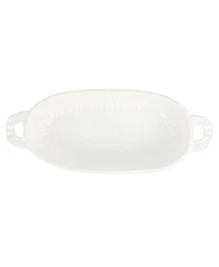 Vietri Pietra Serena Handled Oval Bowl