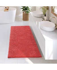 Ultra Soft Non-Slip Chenille Bath Rug - Quick Dry, Machine Washable Large 26”x44”