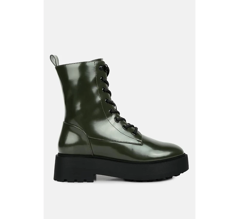 Molsh Faux Leather Ankle Biker Boots Women