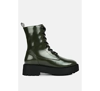 Molsh Faux Leather Ankle Biker Boots Women