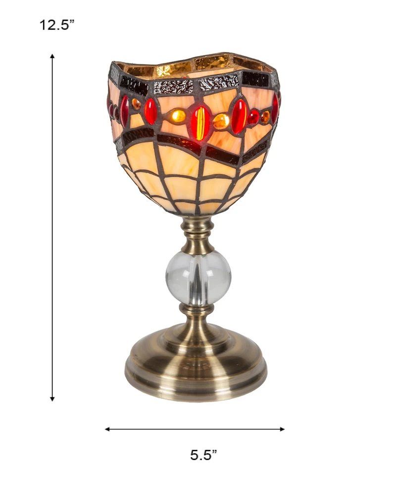 Dale Tiffany 12.5" Tall Fall River Accent Lamp