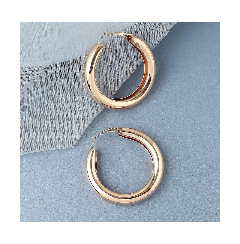 Sohi Women's Chunky Hoop Earrings