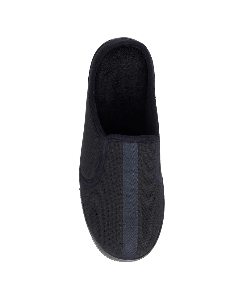 Isotoner Men's Textured Knit Kai Clog Slippers with Gel-Infused Memory Foam