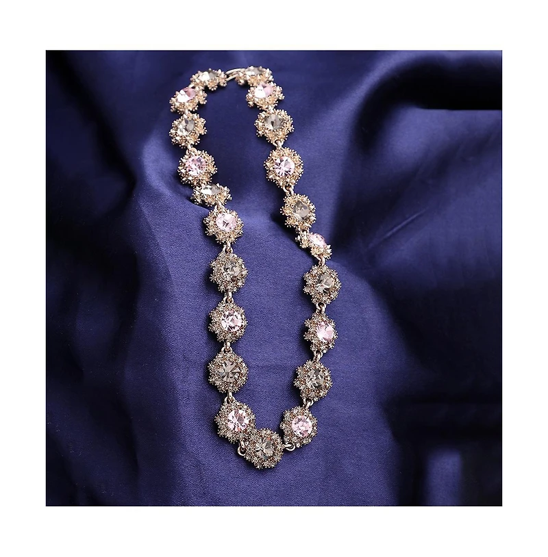 Sohi Women's Gold Snowflake Collar Necklace