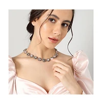 Sohi Women's Gold Snowflake Collar Necklace
