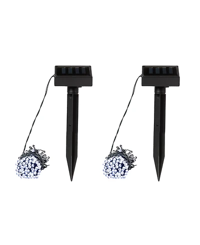 Glitzhome 38.5' Set of 2 Solar String Light with 100 Lights