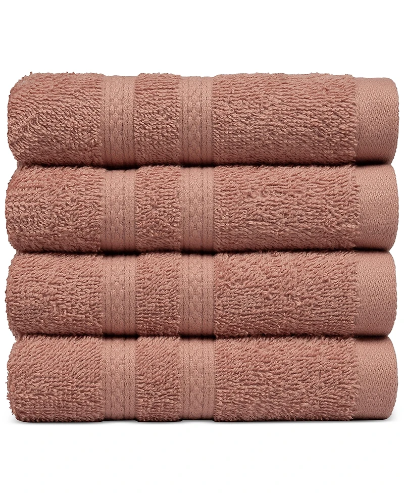 Everyday Home by Trident Supremely Soft 100% Cotton 4-Piece Hand Towel Set