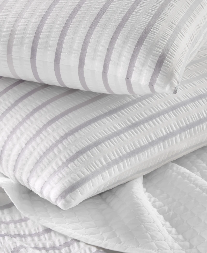Last Act! Charter Club Seersucker Ombre Stripe, King Duvet Cover Set, Exclusively at Macy's