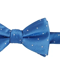 Tayion Collection Men's Royal Blue & White Dot Bow Tie