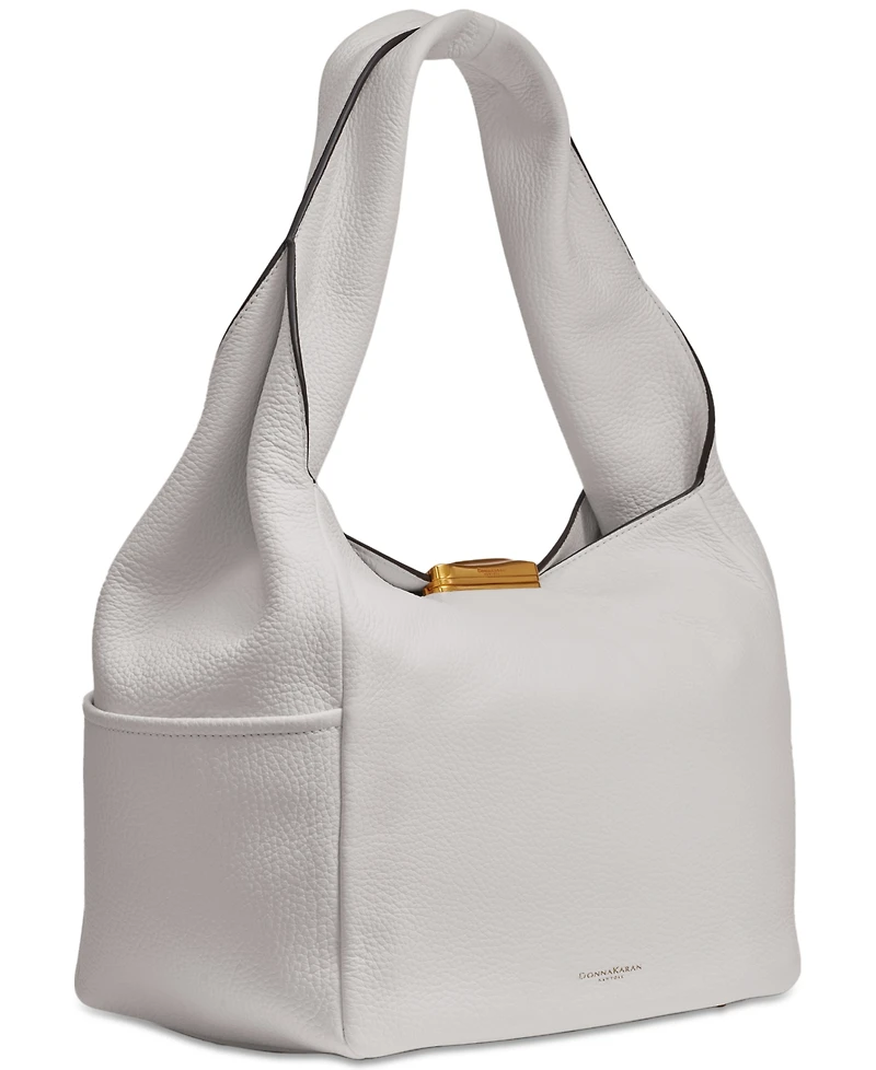 Donna Karan New York Amagansett Soft-Rolled Leather Shoulder with Sculpted Magnet Closure