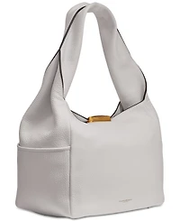 Donna Karan New York Amagansett Soft-Rolled Leather Shoulder with Sculpted Magnet Closure