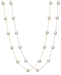 2-Pc. Set Cultured Freshwater Pearl (6-1/2 - 7mm) Collar Necklace & Matching Stud Earrings