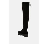 babette drawstring detail over the knee boots
