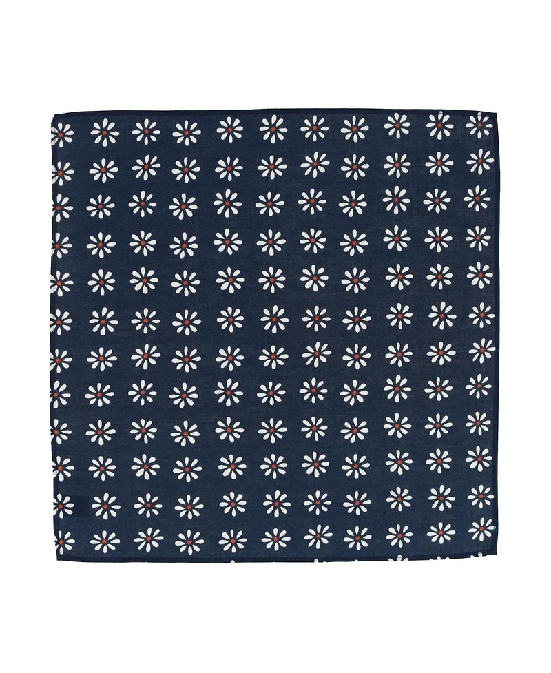 Trafalgar Men's Mary's Rose Daisy Cotton Handkerchief (Single)