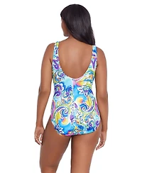 Women's Longitude Ruffle Surplice One-Piece Swimsuit