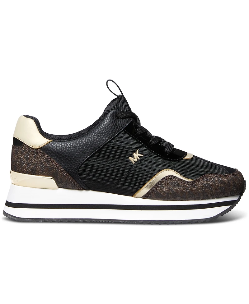 Michael Kors Women's Raina Lace-Up Trainer Running Sneakers
