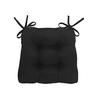 Kate Aurora Country Living Plush Solid Colored Farmhouse Reversible Chair Cushions/Pads With Tear Proof Ties