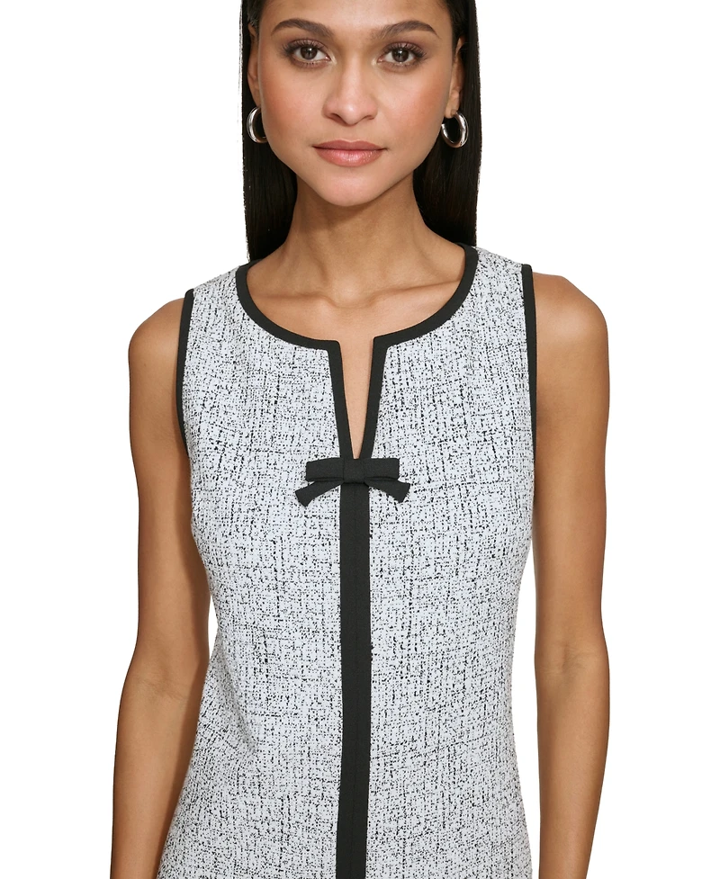 Women's Speckled Knit Jacquard Mini Dress